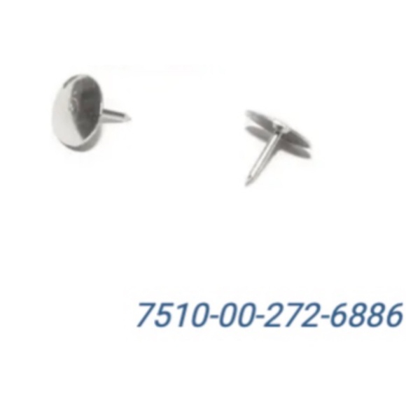 Vintage A&W Tru-Bilt Metal Solid Head 3/8” Thumb Tacks (7 boxes) - Picture 3 of 6